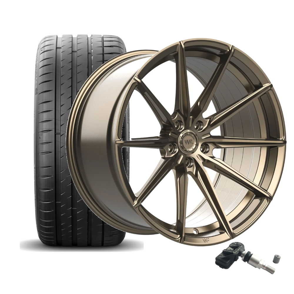 SET | WF CF.3-FF SATIN BRONZE 20" | MICHELIN + RDKS | BMW 2er G42