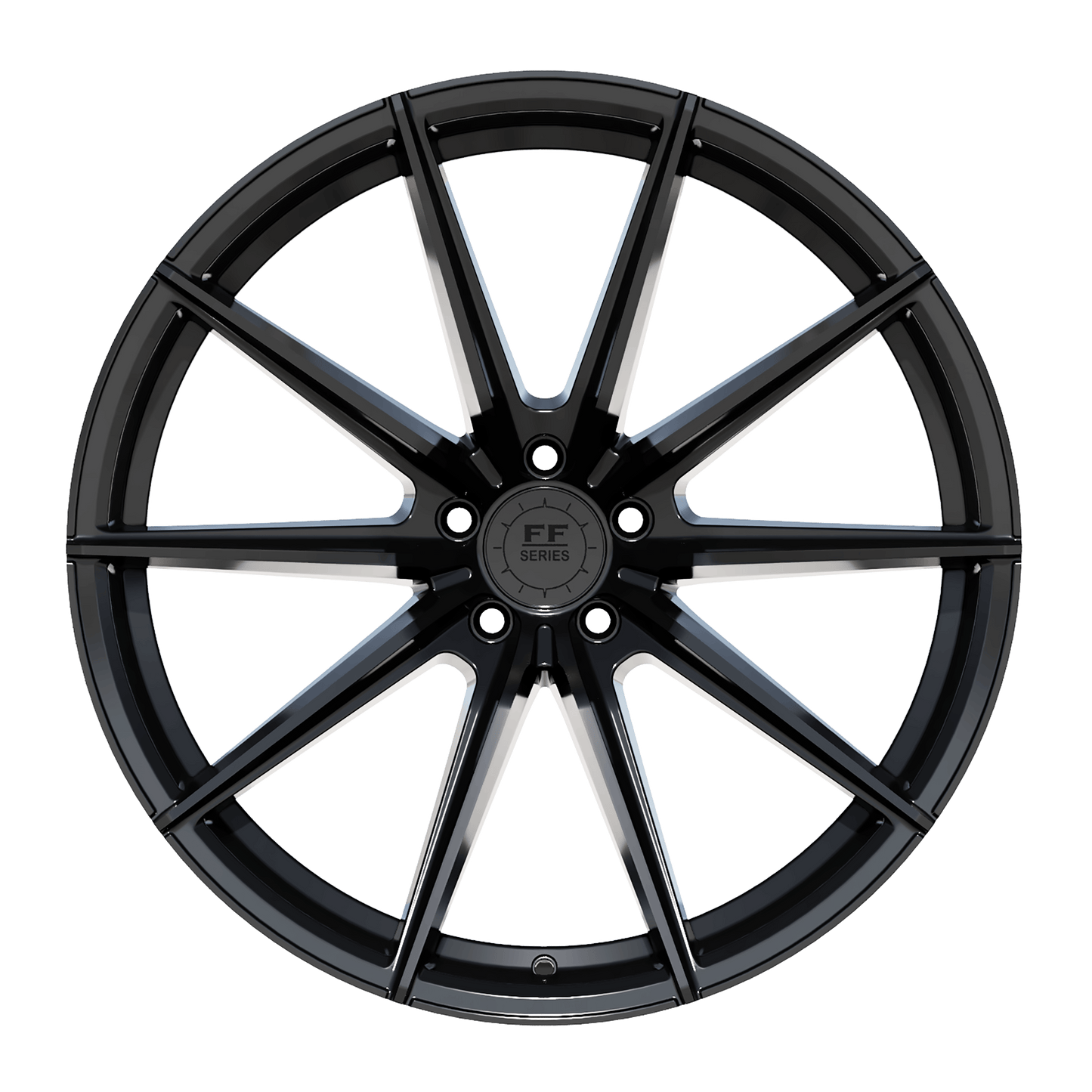 Elegance E1 FL Heavy Deep Concave | 21x11 ET18 5x112 | Highgloss Black