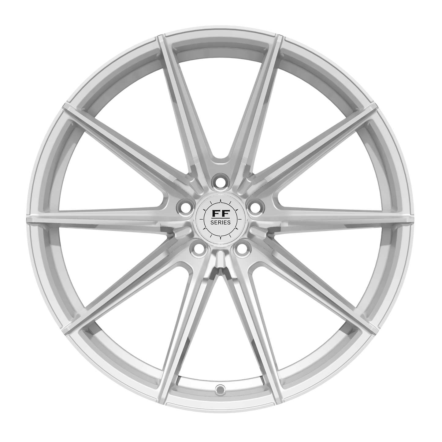 Elegance E1 FL Heavy Deep Concave | 21x11 ET18 5x112 | Hyper Silver Polished Surface
