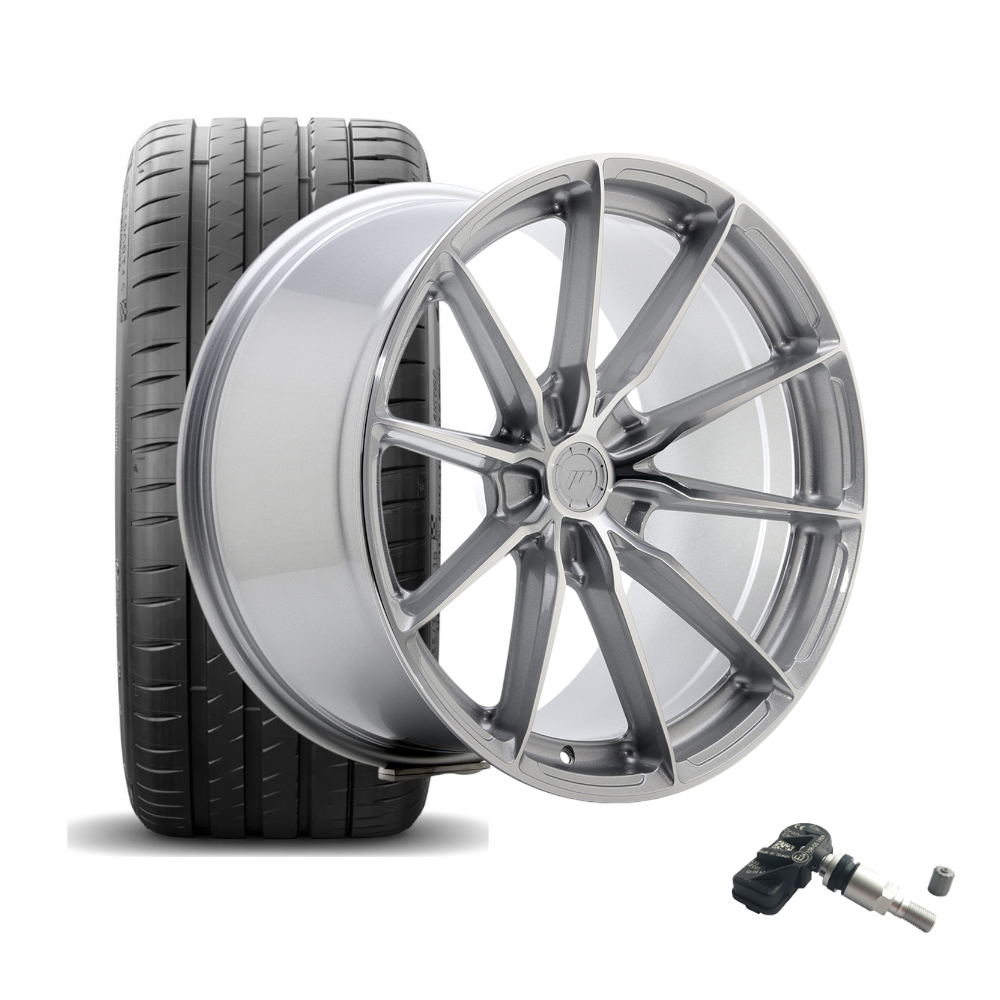 SET | JAPAN RACING JR37 SILVER MACHINED 20" | NEXEN + RDKS | BMW 3er/4er (F3X)