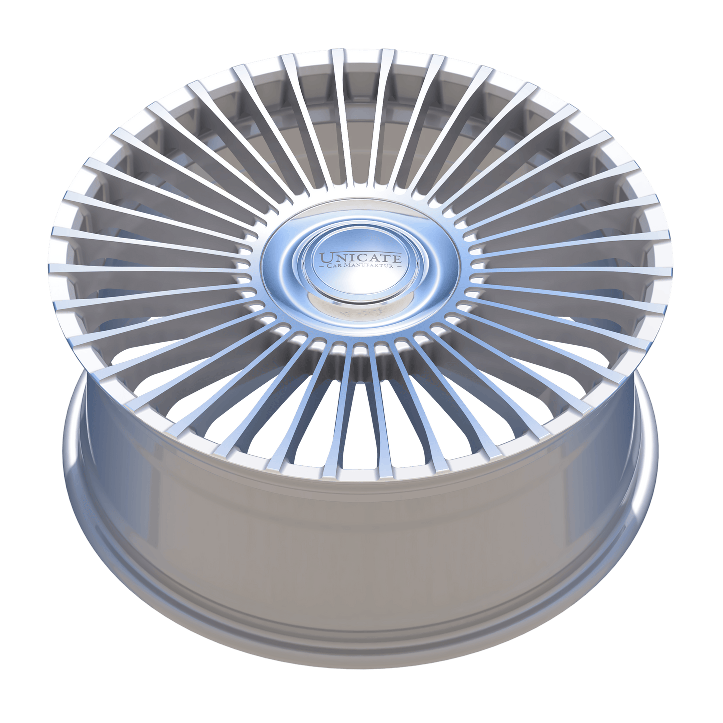Unicate Multispoke36 | 21" | Hyper Silver Front Polished