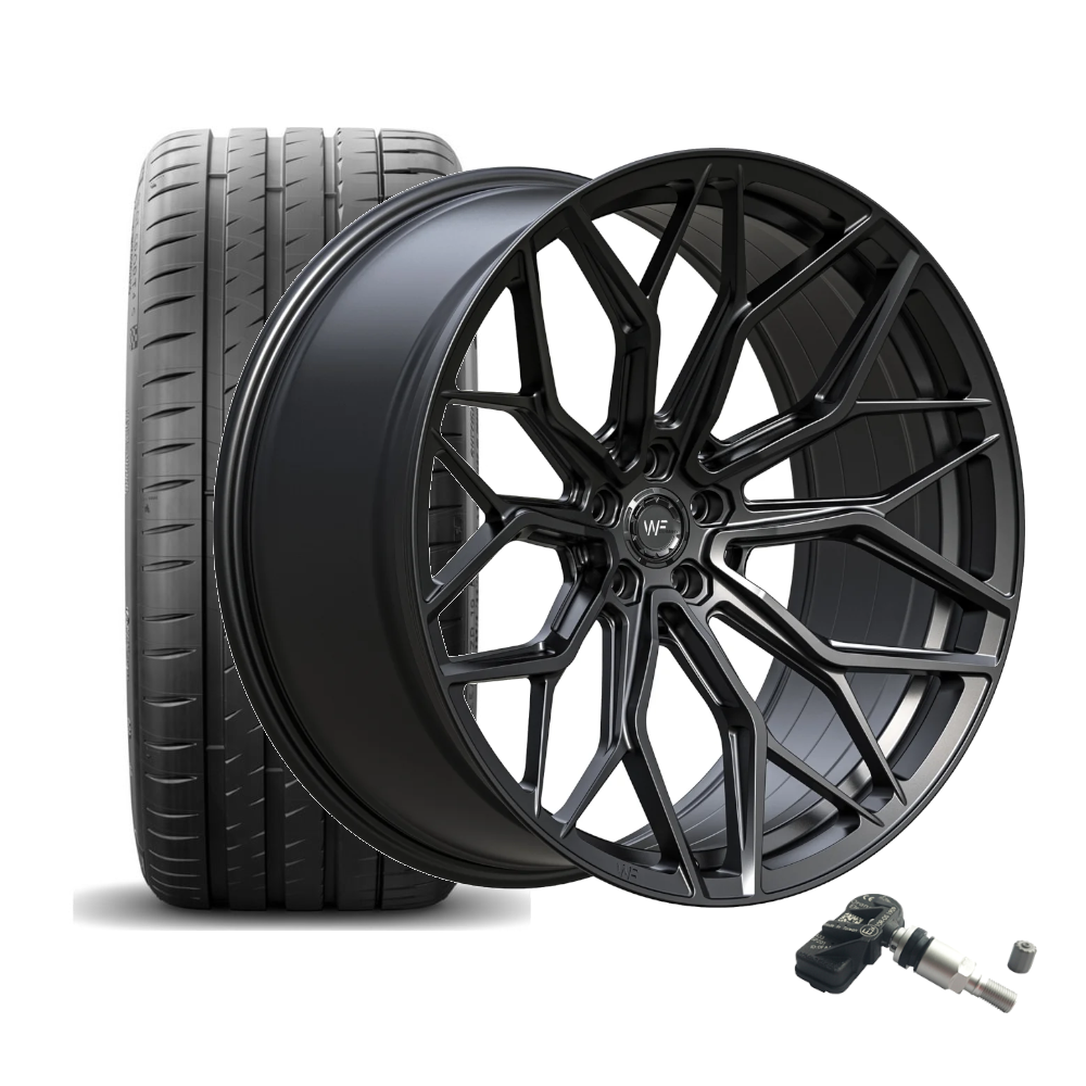 SET | WF X.HE-FF DEEP BLACK 23" | CONTINENTAL + RDKS | BMW X5M/X6M (F95+F96)