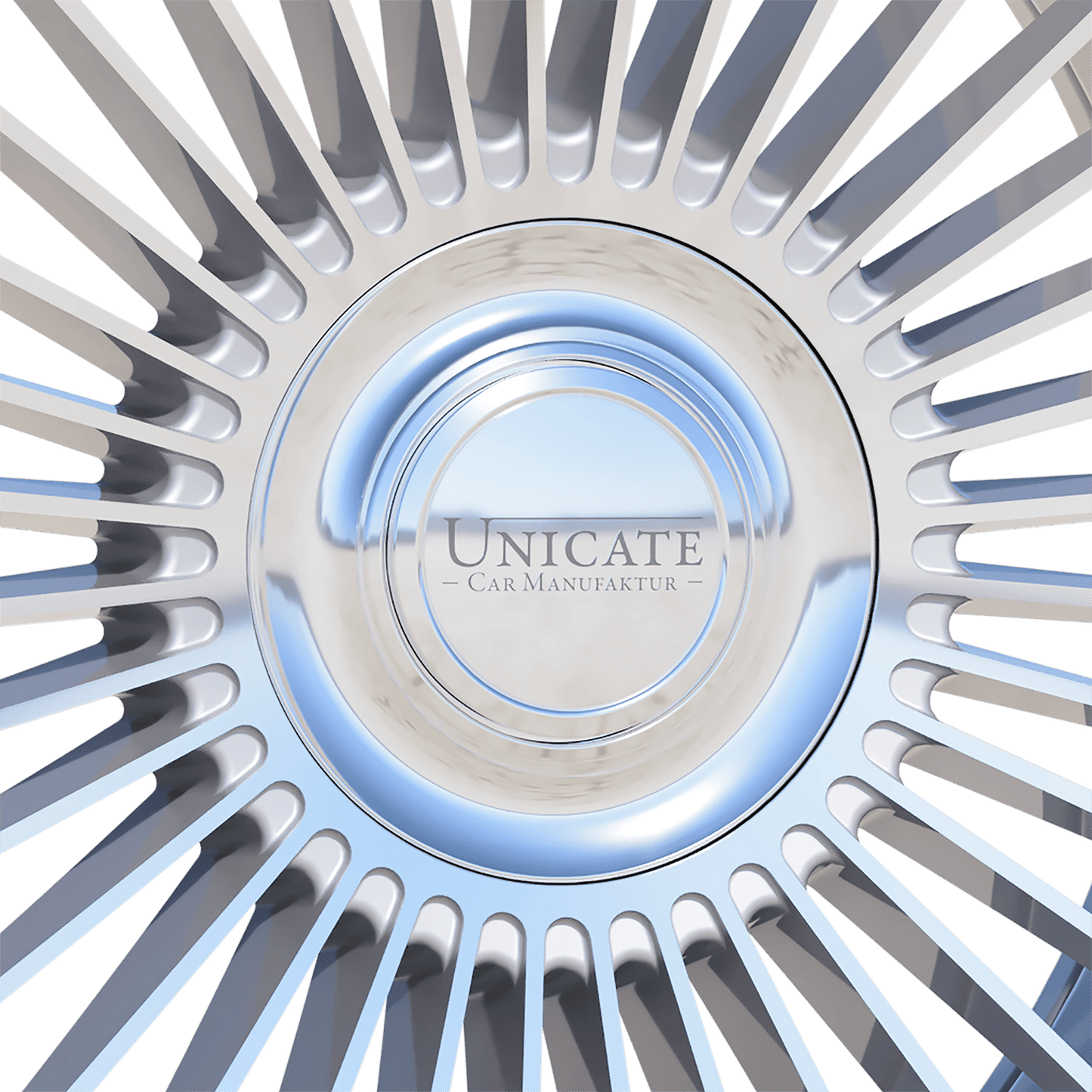 Unicate Wheels | Floating Cap | Polished Silver
