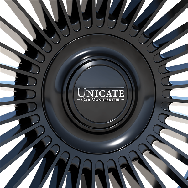 Unicate Wheels | Floating Cap | Highgloss Black