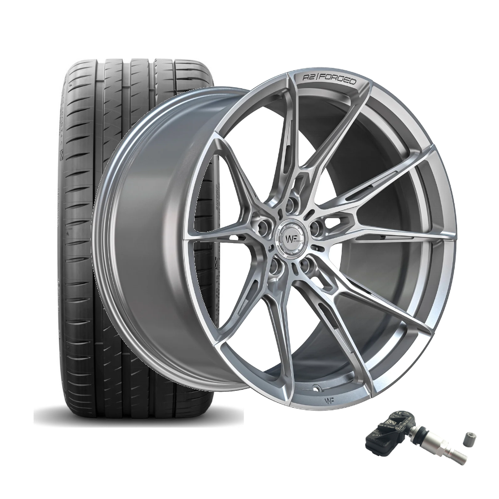 SET | WF R.2-FG FROZEN SILVER 20"+21" | MICHELIN+ RDKS | BMW M2/M3/M4 (G8X)