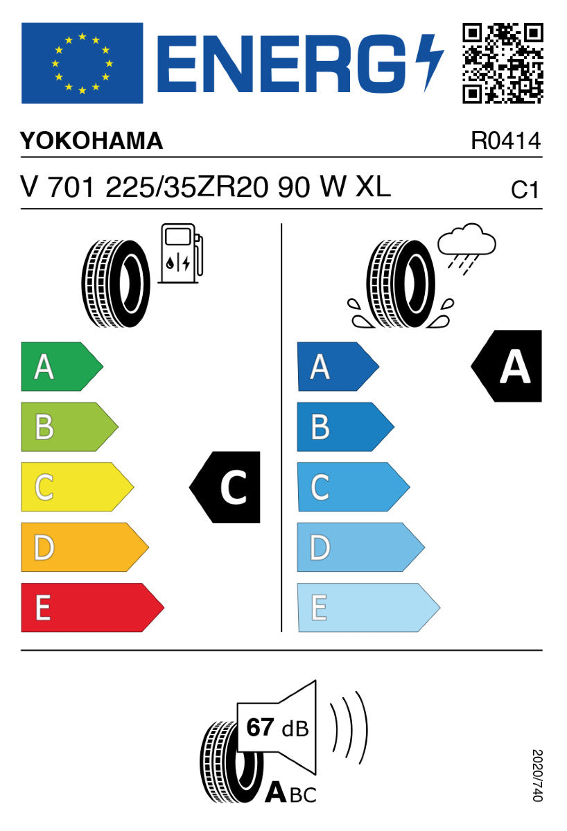 Yokohama Advan Fleva V701 | 225/35 R20 (90Y)