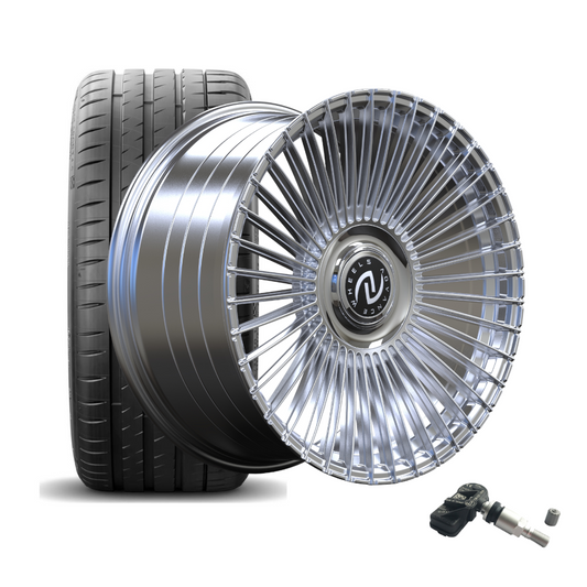 SET | ADVANCE AV5.0 CHROME 21" | HANKOOK + RDKS | BMW 7er (G11/G12)