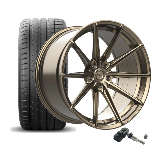 SET | WF CF.3-FF SATIN BRONZE 20" | HANKOOK + RDKS | BMW 3er/4er (F3X)