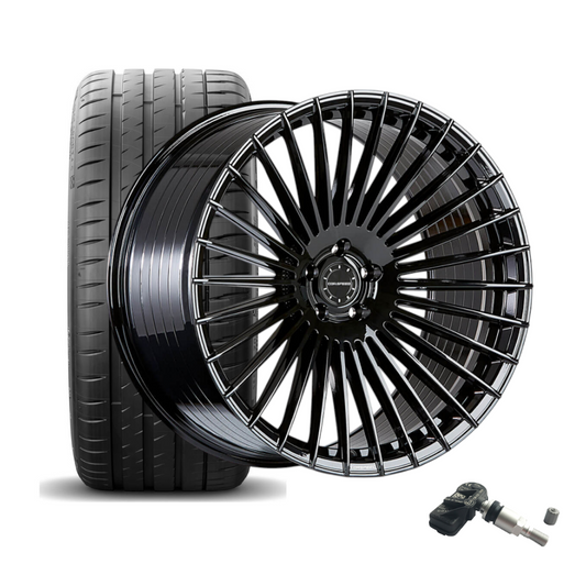 SET | CORSPEED ATMOS HIGHGLOSS BLACK 22" | FALKEN + RDKS | BMW 7er (G11/G12)