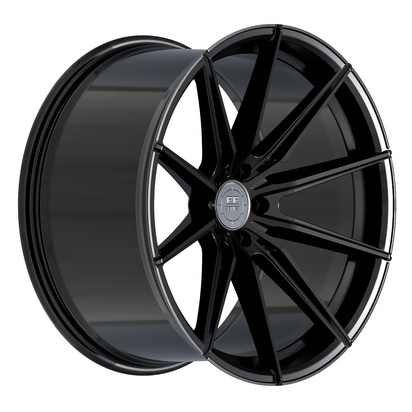 Elegance E1 FL Heavy Deep Concave | 21x11 ET18 5x112 | Highgloss Black