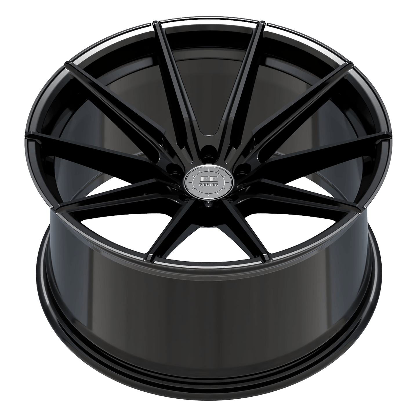 Elegance E1 FL Heavy Deep Concave | 21x11 ET18 5x112 | Highgloss Black
