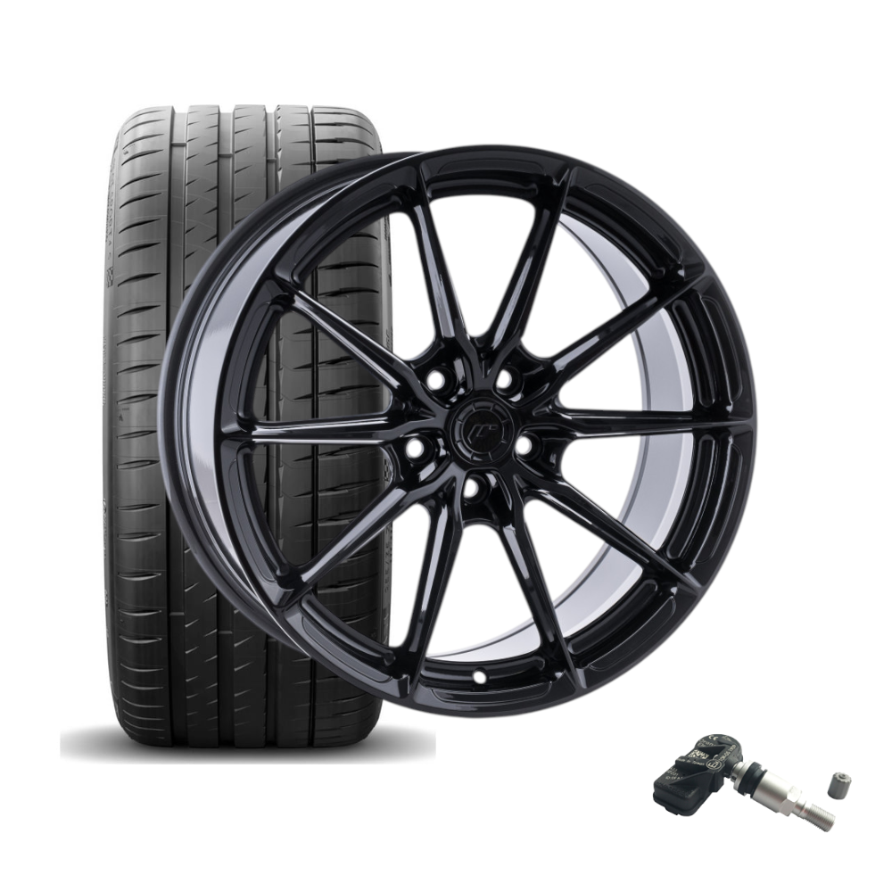 SET | JAPAN RACING JR37 GLOSSY BLACK 20" | NEXEN + RDKS | BMW 3er/4er (F3X)