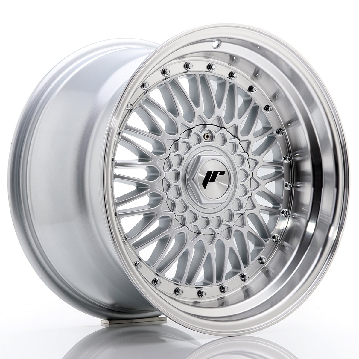Japan Racing | JR9 | Silver - Machined Lip + Silver Rivets