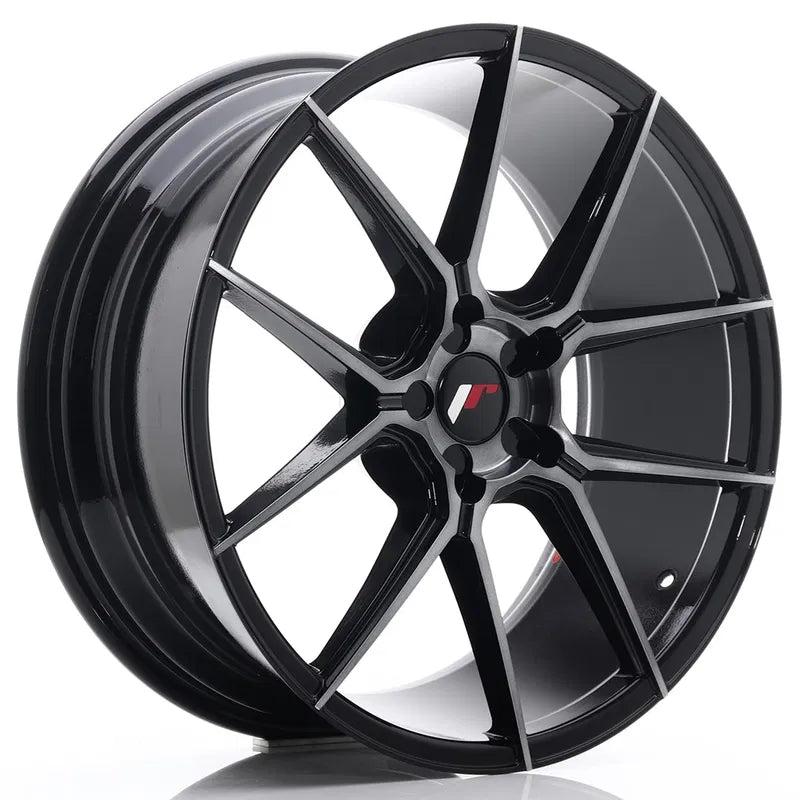 Japan Racing | JR30 | Black Machined Tinted Face