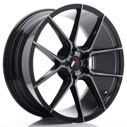 Japan Racing | JR30 | Black Machined Tinted Face