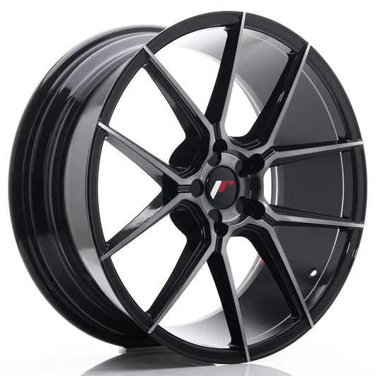 Japan Racing | JR30 | Black Machined Tinted Face