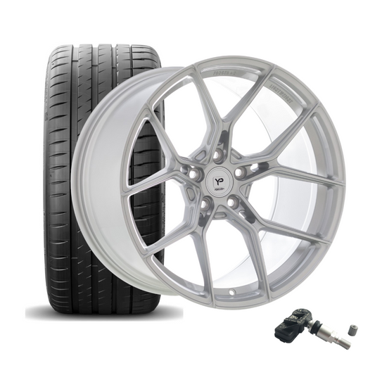 SET | YP Forged+R RS.1 Silber 20"+21" | MICHELIN+ RDKS | BMW M2/M3/M4 (G8X)