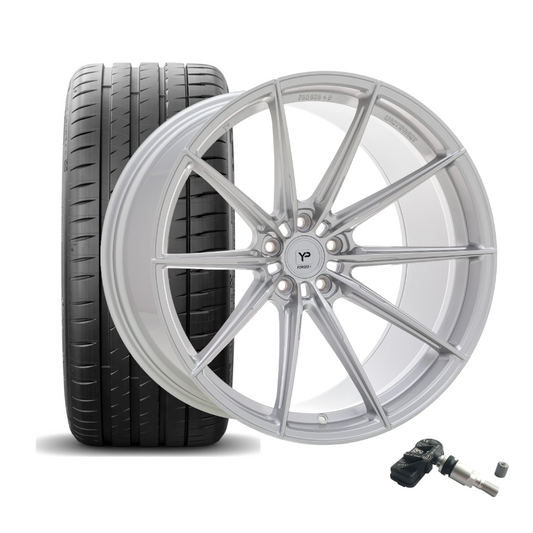 SET | YP Forged+R RS.2 Silber 20"+21" | MICHELIN+ RDKS | BMW M2/M3/M4 (G8X)