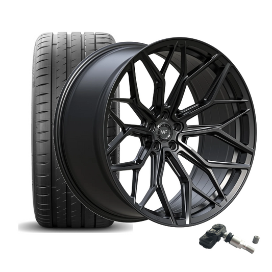 SET | WF X.HE-FF DEEP BLACK 23" | CONTINENTAL + RDKS | BMW X5M/X6M (F95+F96)
