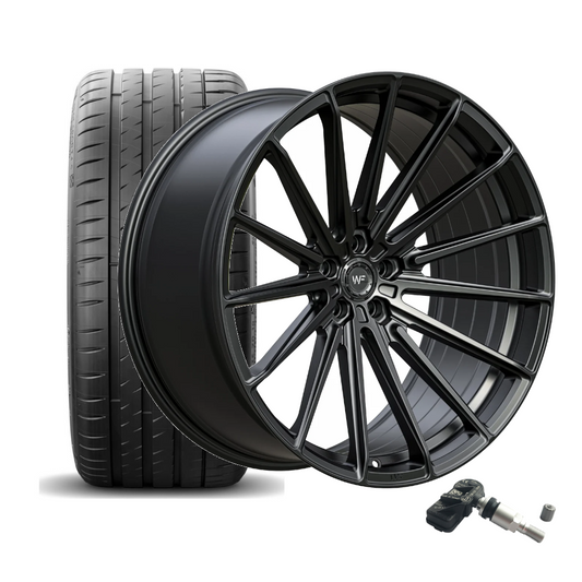 SET | WF X.RSM-FF DEEP BLACK 23" | CONTINENTAL + RDKS | BMW X5M/X6M (F95+F96)