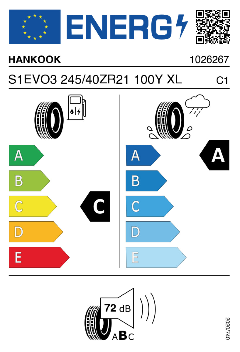 Hankook Ventus S1 EVO3 R127 | 245/40 R21 (100Y) XL