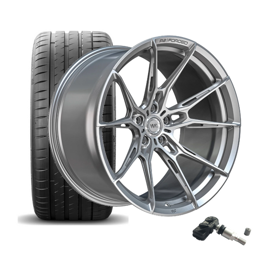 SET | WF R.2-FG FROZEN SILVER 20"+21" | MICHELIN+ RDKS | BMW M2/M3/M4 (G8X)