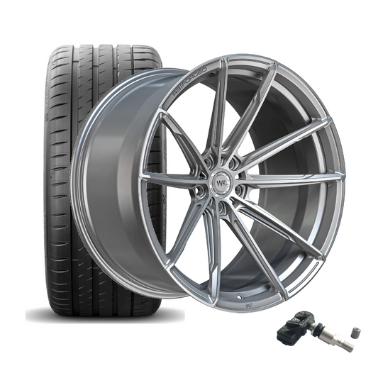 SET | WF R.3-FG FROZEN SILVER 20"+21" | MICHELIN+ RDKS | BMW M2/M3/M4 (G8X)